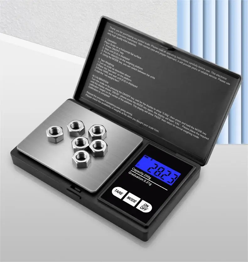 Custom LOGO 500g/0.01g Digital Pocket Scale Digital Food Jewelry Scale with LCD Screen,Portable Electronic Weighing Scales