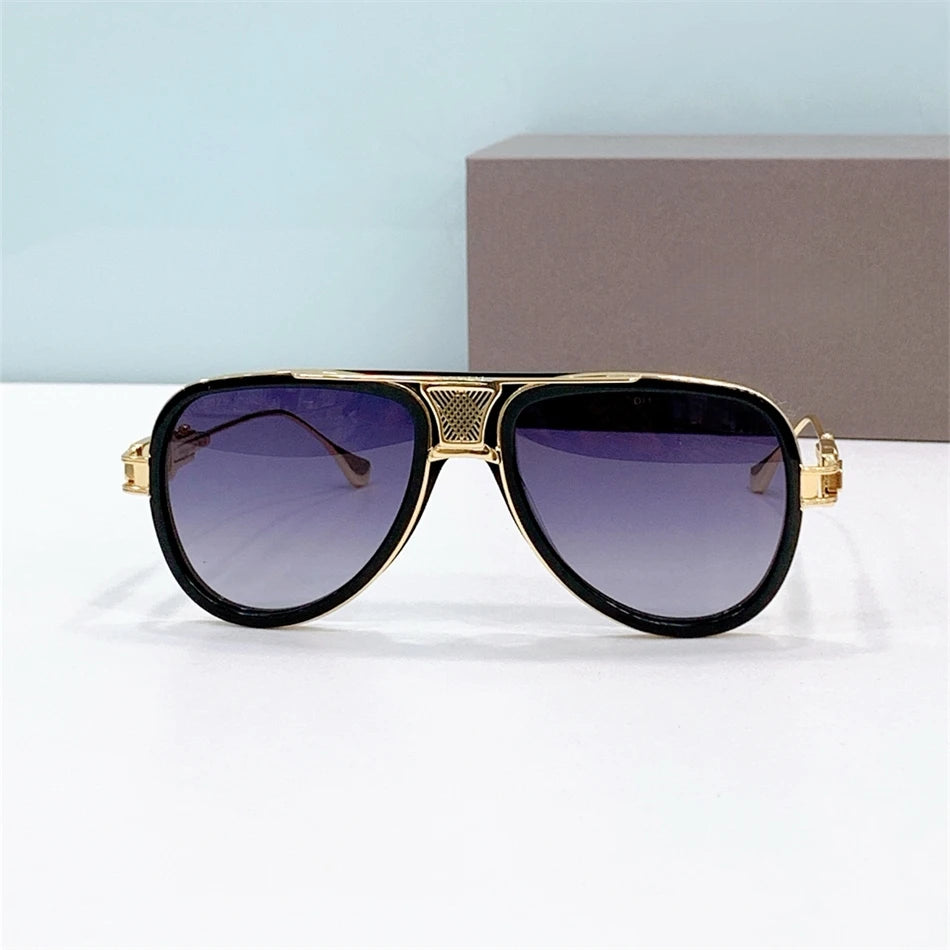 Lentes de sol hombre Alloy Vintage Men's Sunglasses GRAND-DECADE Fashion sun glasses DTS 460 man Stylish women's Sunglasses