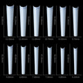 3XL Tapered Square Clear Full Cover Nail Tip 120PC Press On Nails False Artificial Tip XXXL Extra Long Square Straight Nail Tip