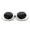 New Retro Oval Sunglasses Man Vintage Fashion Sun Glasses Classic White Black Lentes De Sol Mujer UV400 Gafas De Sol