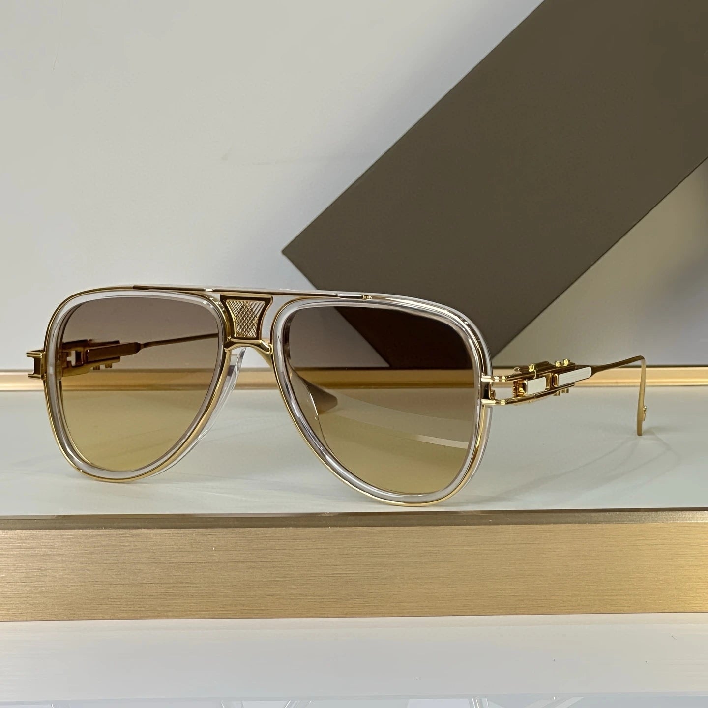 Lentes de sol hombre Alloy Vintage Men's Sunglasses GRAND-DECADE Fashion sun glasses DTS 460 man Stylish women's Sunglasses