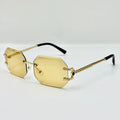 New in Rimless Sunglasses Women 2025 Trendy Fashion Glasses Sunscreen Shades Luxe Femme Lentes De Sol Mujer Lunette Soleil Femme