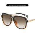 2024 New Driving Sunglasses Metal Double Beam Sunglasses Fashion Trend Luxury Brand lentes de sol para hombre