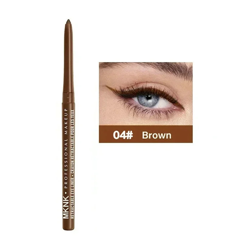 Black Waterproof Eyeliner Pencil Smooth Matte Eye Liner Smudge-proof Liquid Eyeliner Pen Lasting &beginner-friendly Eye Makeup
