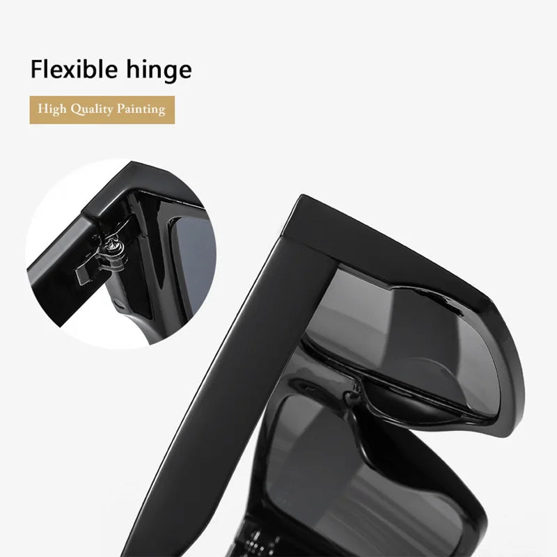 LeonLion Square Oversized Sunglasses Men Luxury Brand Designer Punk Glasses Men/Women Vintage Eyewear Men Lentes De Sol Hombre