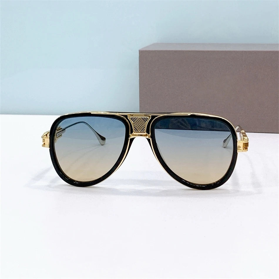 Lentes de sol hombre Alloy Vintage Men's Sunglasses GRAND-DECADE Fashion sun glasses DTS 460 man Stylish women's Sunglasses