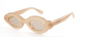 Luxury Thick Mixed Acetate Oval Polarized Sunglasses Women Trendy UV Protection Eyewear Stylish Shield For Men lentes de sol