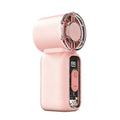 Mini Portable Handheld Fan Personal Pocket-Sized Digital Display Hand Fan USB Rechargeable Outdoor Small Pocket Hand Fan