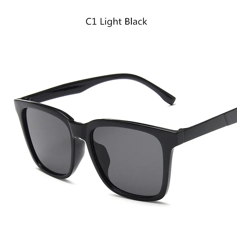 New Sunglasses for Men Plastic Oculos De Sol Men's Fashion Square Driving Eyewear Travel Sun Glasses Eye Protect
