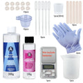 Epoxy Resin Kit Crystal Clear Easy Mixing AB Resin with Sticks,Graduated Cups and Gloves for Jewelry Making DIY Art Crafts