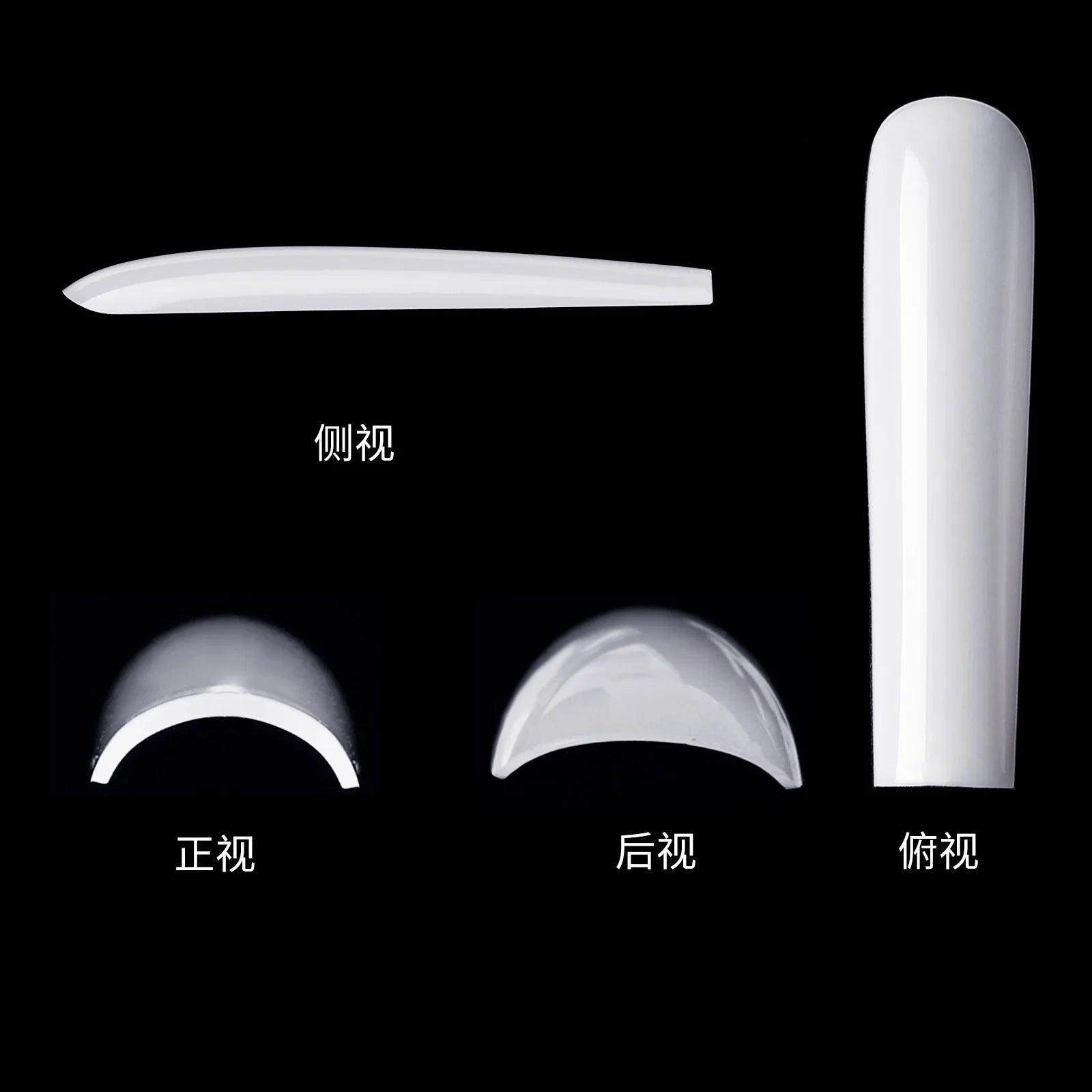 3XL Tapered Square Clear Full Cover Nail Tip 120PC Press On Nails False Artificial Tip  XXXL Extra Long Square Straight Nail Tip