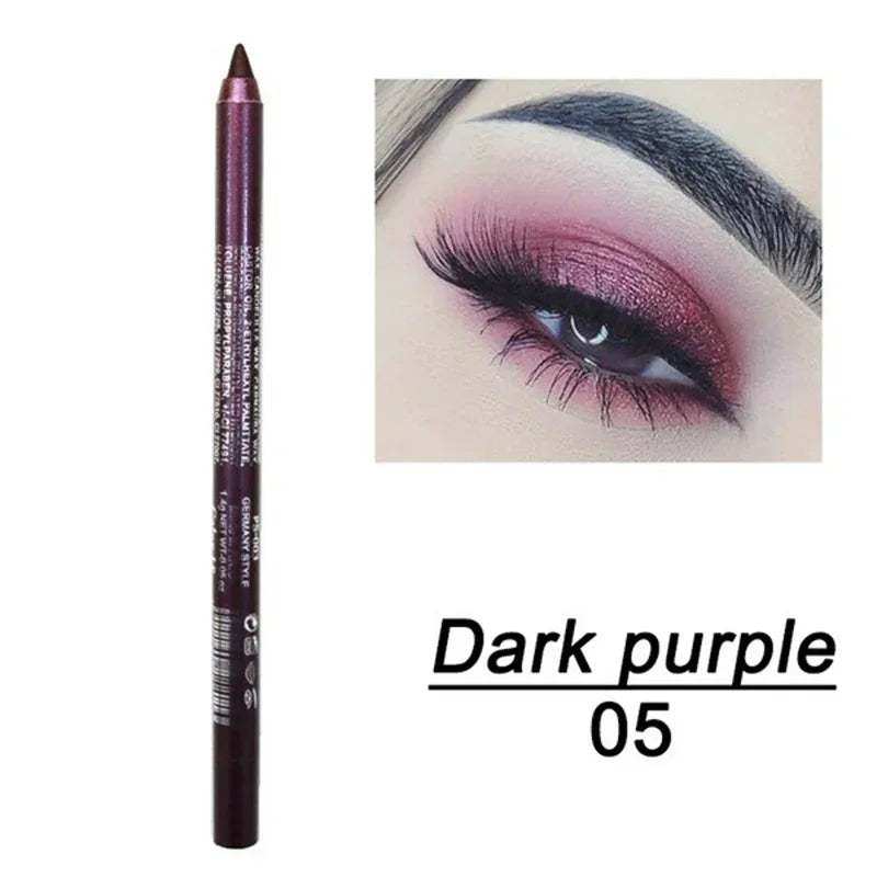 Black Waterproof Eyeliner Pencil Smooth Matte Eye Liner Smudge-proof Liquid Eyeliner Pen Lasting &beginner-friendly Eye Makeup